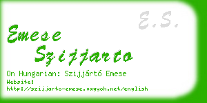 emese szijjarto business card